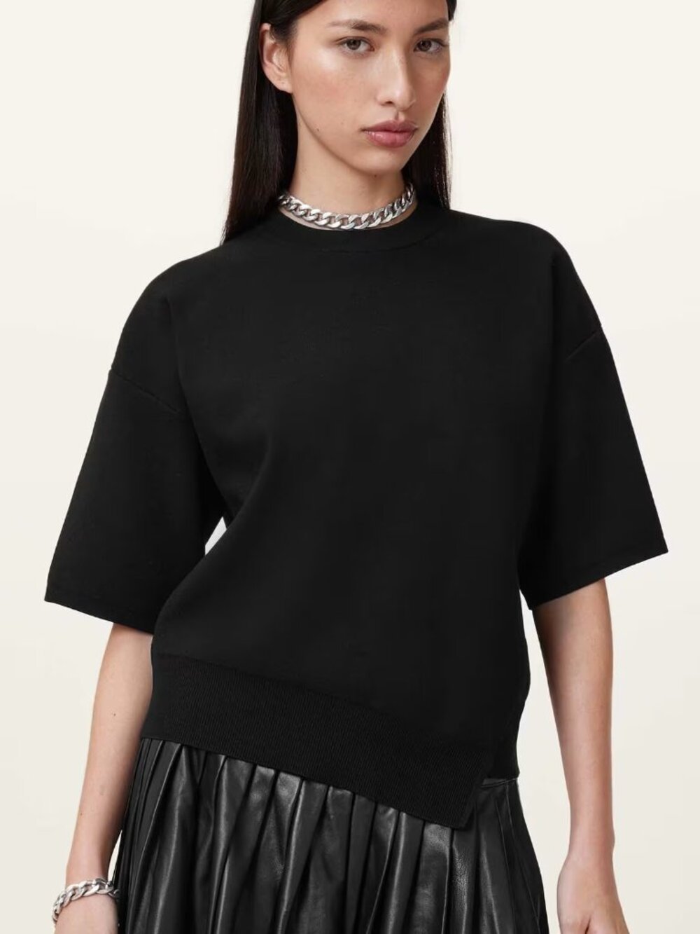 All Saints Remi Knit Tee - NEW